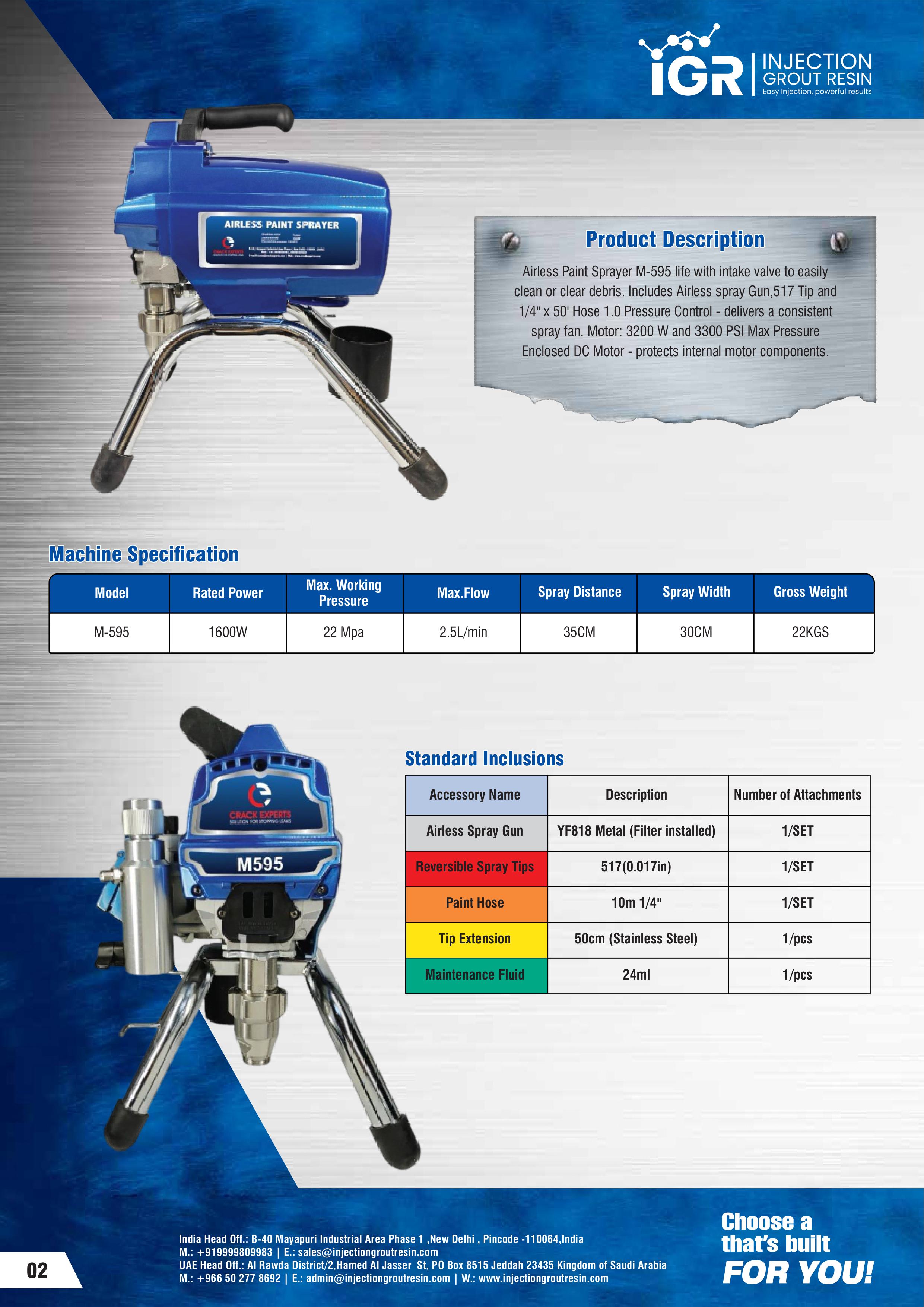 Airless Paint Sprayer - Model 595 - detail 2