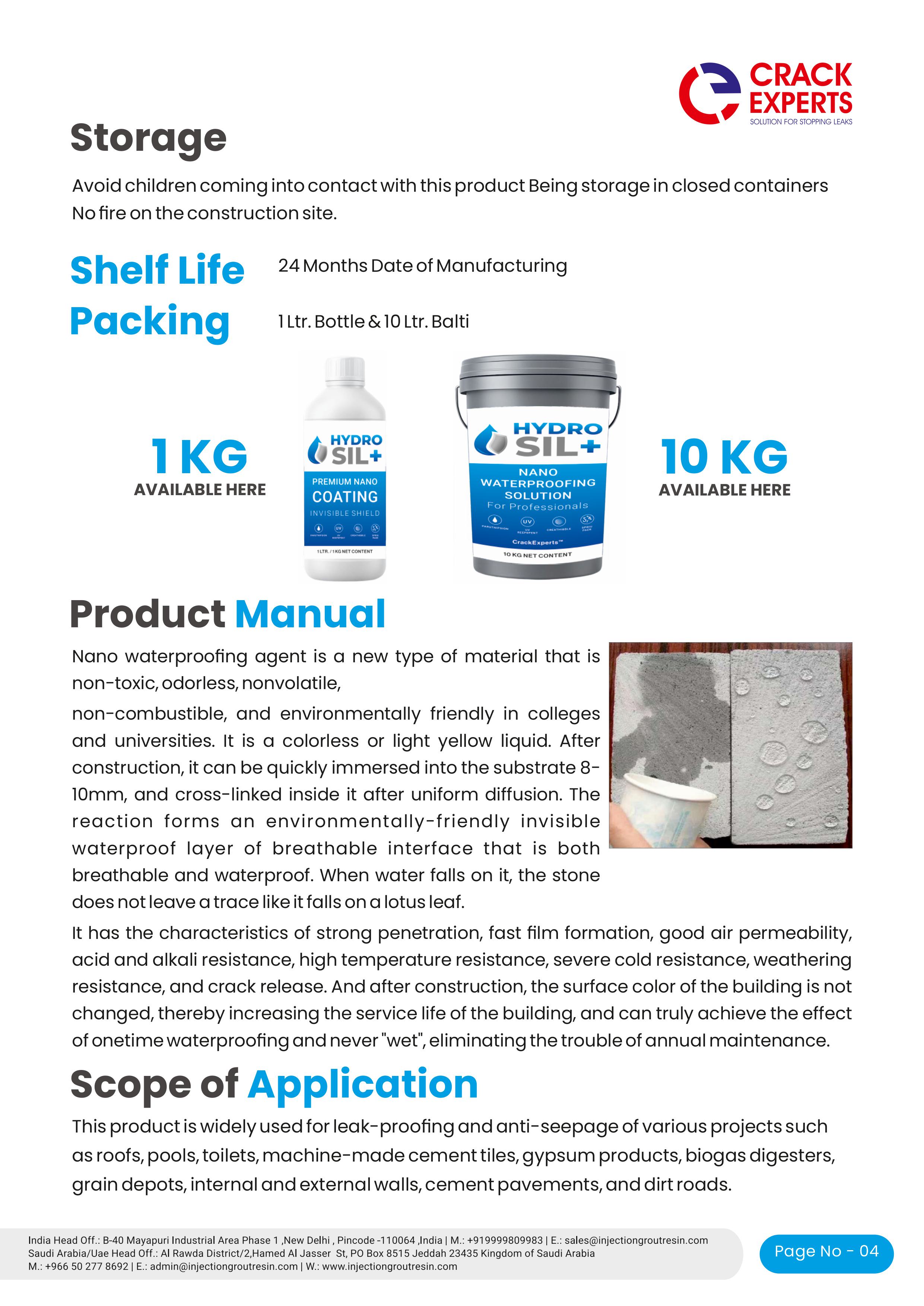 Hydrosil+ Nano Shield - detail 4