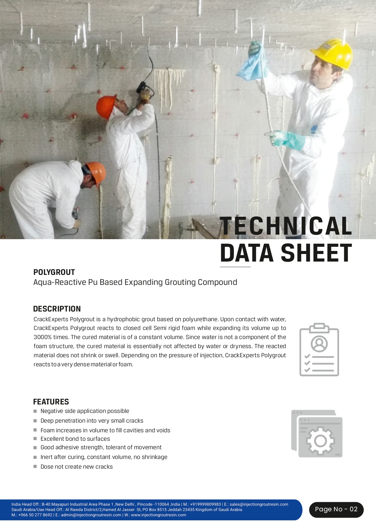 Polygrout - detail 2