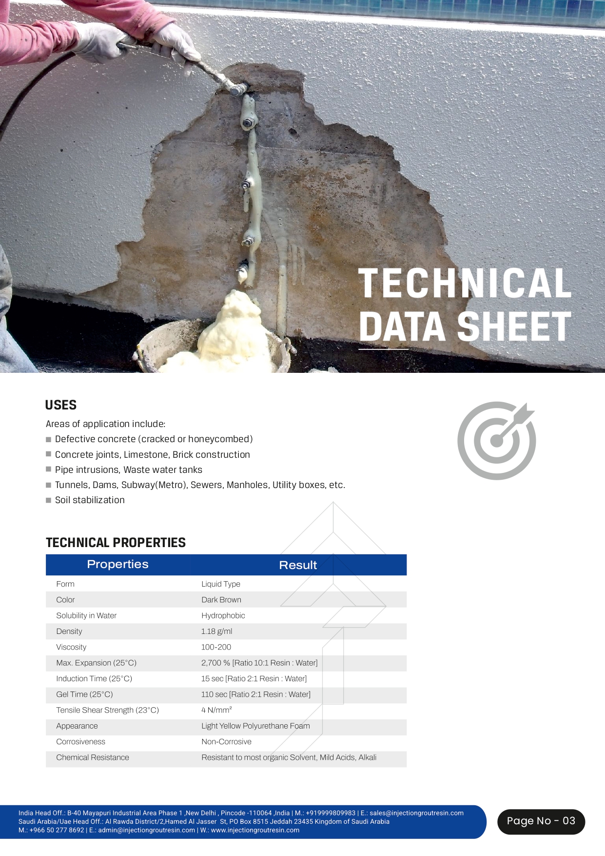 Polygrout - detail 3