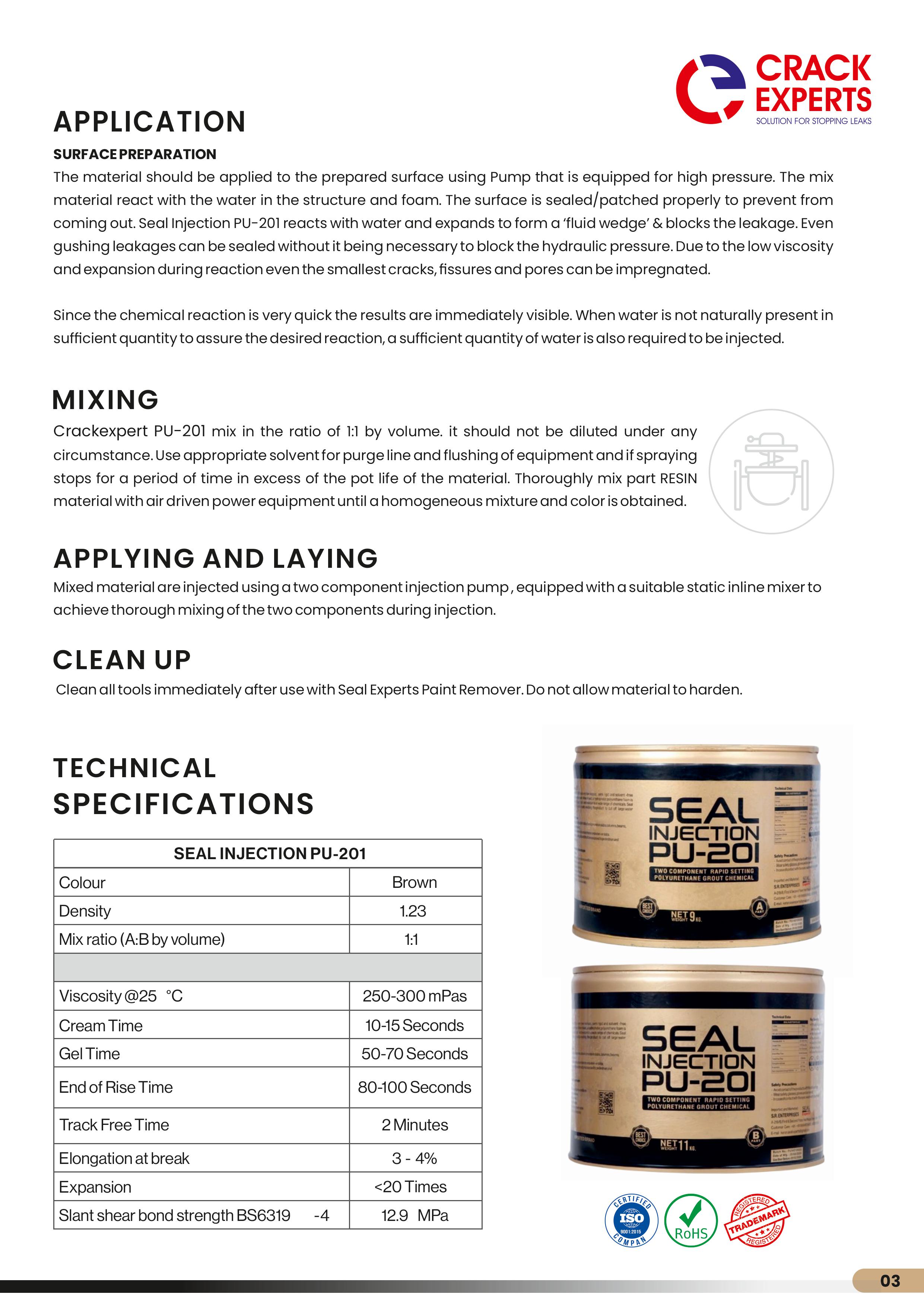 Seal Injection PU-201 - detail 3