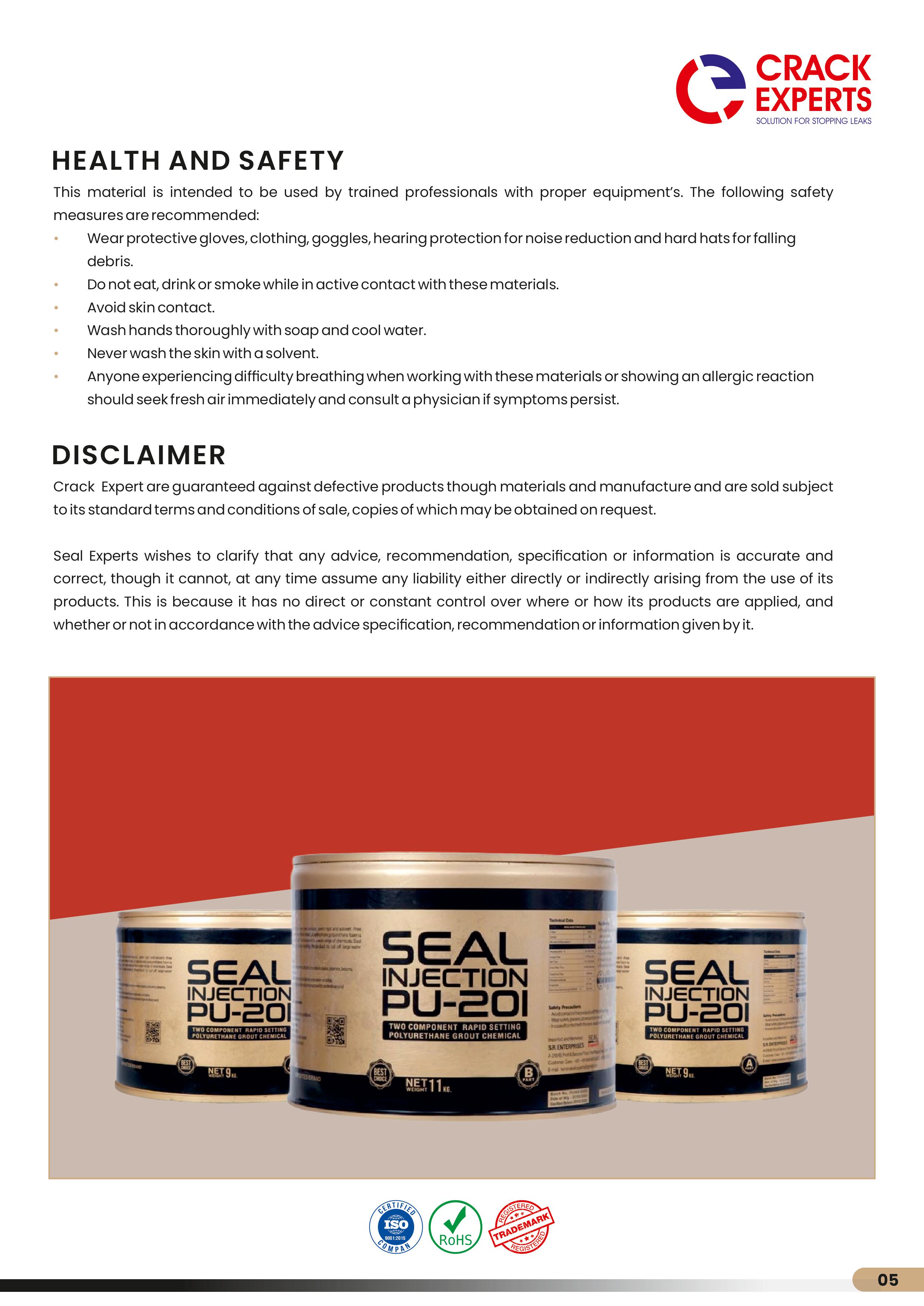 Seal Injection PU-201 - detail 5