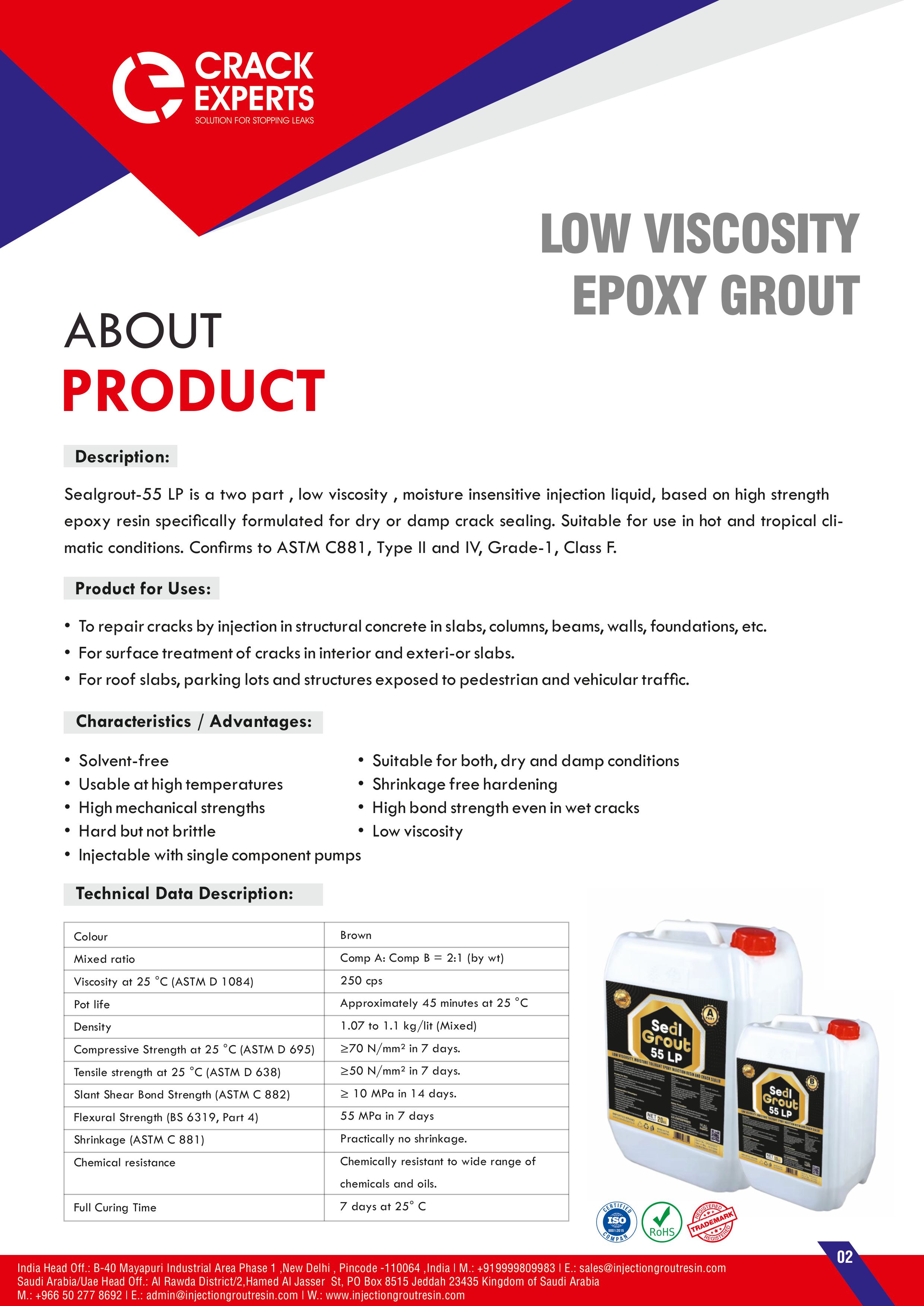 Sealgrout 55 LP - detail 2