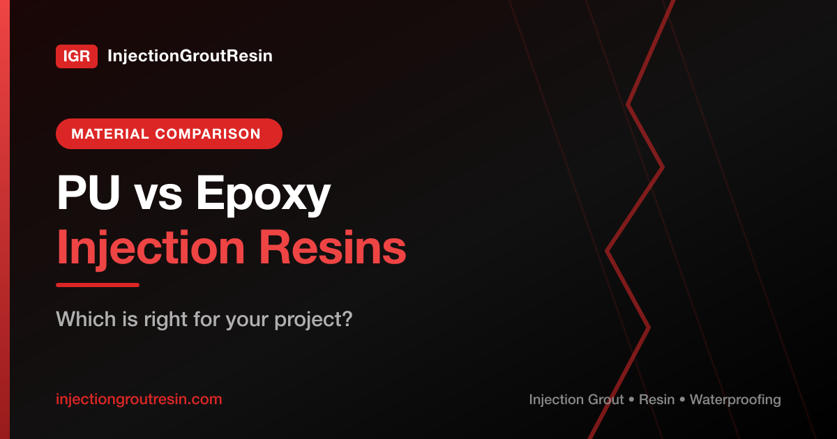 PU vs Epoxy Injection Resins: Complete Comparison Guide ...